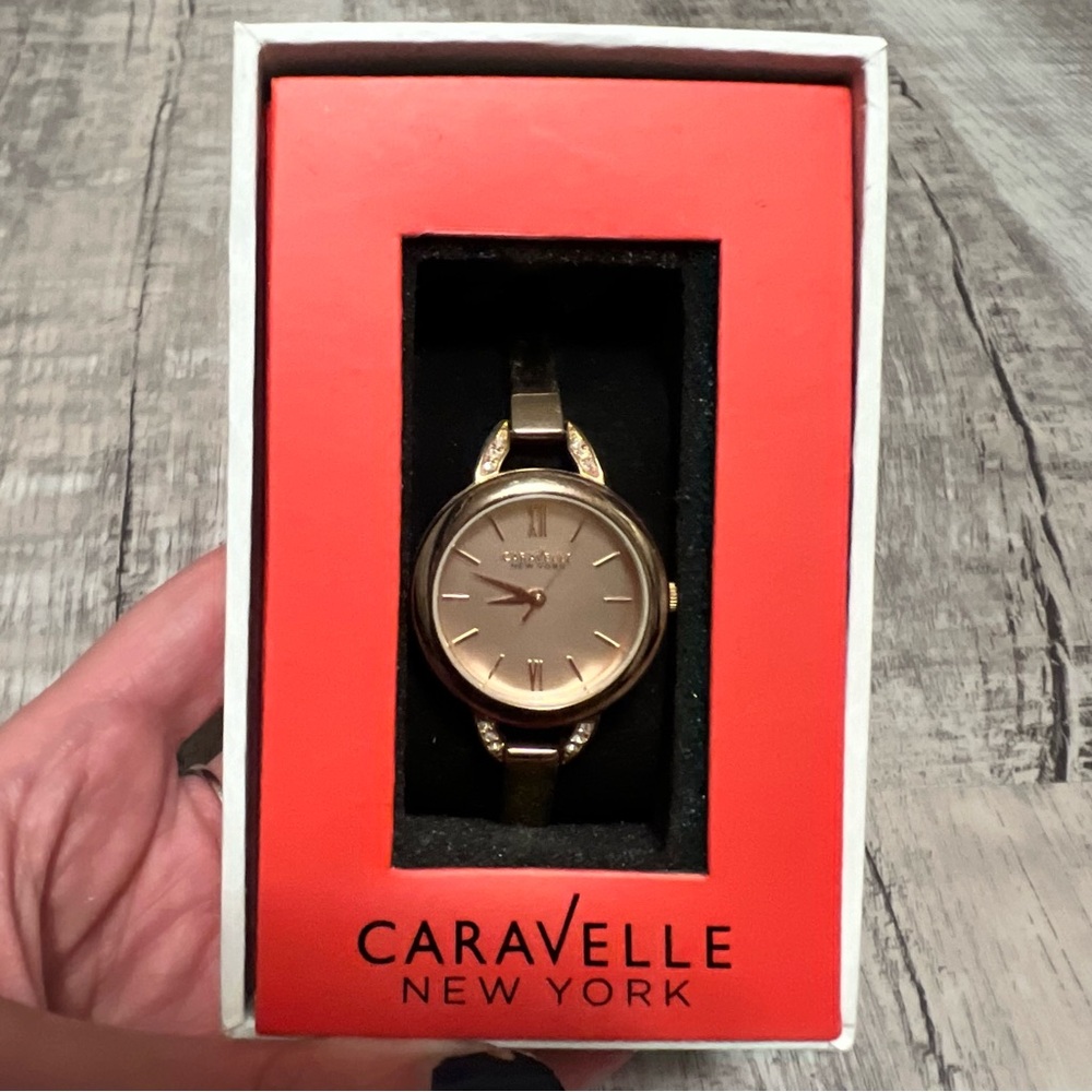 Caravelle New York Rose Gold Watch